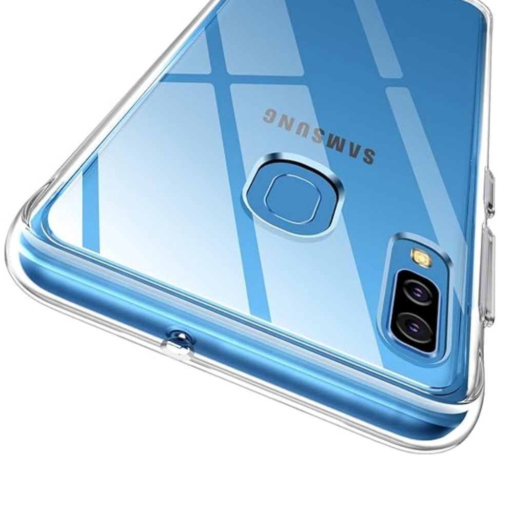 Crystal clear case and 2 screen protector for Samsung Galaxy A20 A30 (200)